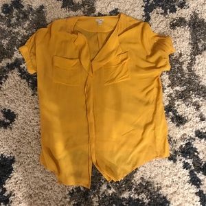 Odille mustard blouse